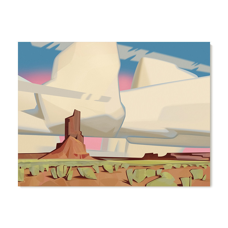 【特惠捡漏】Brett Allen Johnson复刻艺术版画戈壁风景装饰画芯