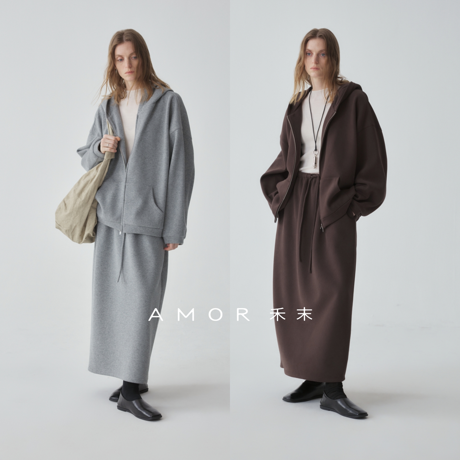 “随心暖绒”加绒卫衣卫裙套装