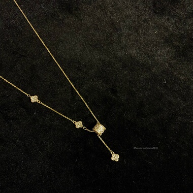 Never Insomnia原创. Fourleaf drum小蛮腰项链.金