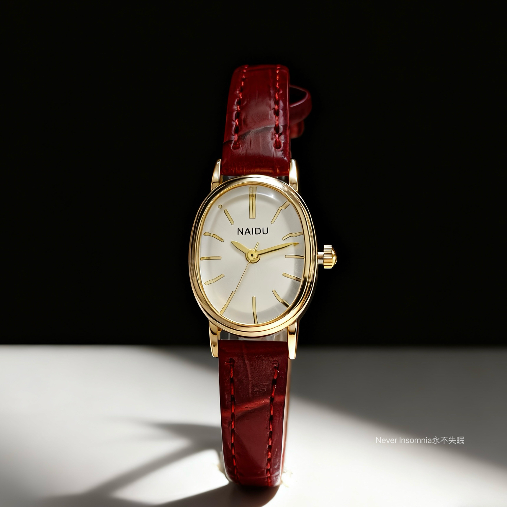 Never Insomnia原创.2025新款正流行高中生学生考试石英表女士