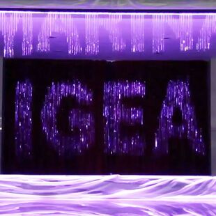 全息水幕投影成像沉浸式互动户外大型工程投影楼体秀激光投影