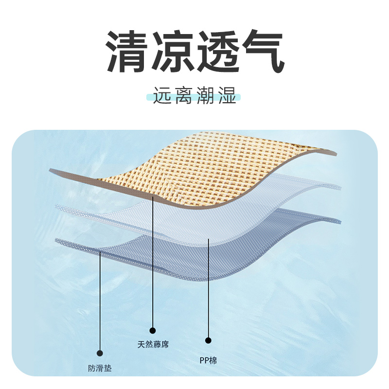 猫窝夏季狗窝猫窝可拆洗宠物藤编猫垫子狗窝狗狗睡垫透气床用品