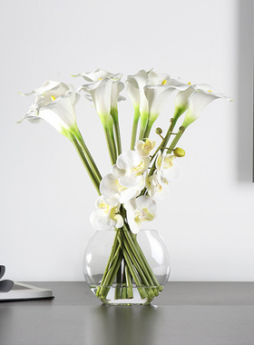 北欧风桌面花瓶花艺摆件售楼样板间客厅酒店家居玻璃花器装饰摆设