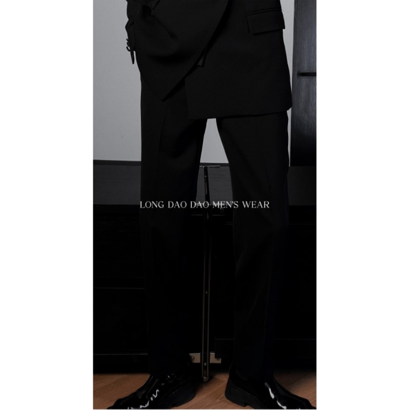 龙叨叨秋季新款高级感轻熟风西装裤简约百搭直筒修身休闲西裤