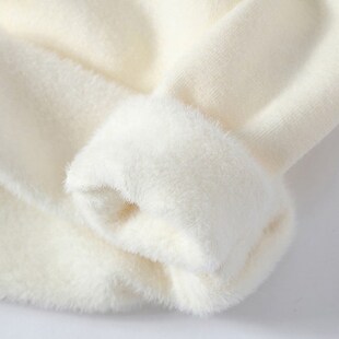 加绒加厚毛衣男2024冬季新款一体绒中领内搭针织衫男款保暖打底衫