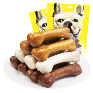 狗磨牙棒骨头玩具耐咬比熊博美幼犬三个月训犬狗零食690克洁齿骨