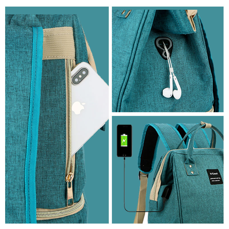 vcoool大容量背奶母乳冰包上班母婴包双肩包大开口双层冰包背奶包