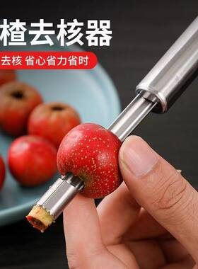 新款山楂去核神器不锈钢红枣多功能扣仔刀去核钳冰糖葫芦制作工具