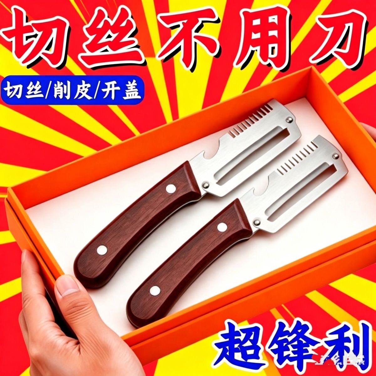 三合一多功能削皮器葱丝刀
