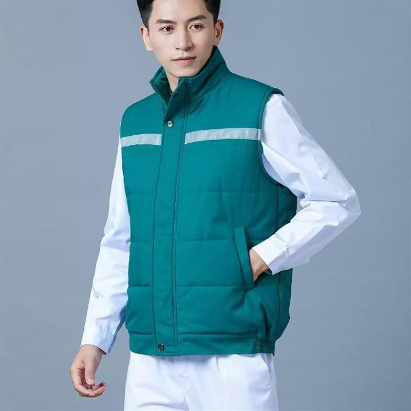 护士羽绒背心冬季外穿棉马甲急诊科女医生值班棉衣羽绒服短款外套