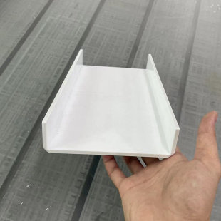 瓷白色压克力不透光遮挡罩浴缸挡板UL型折弯热弯定制按图加工定制