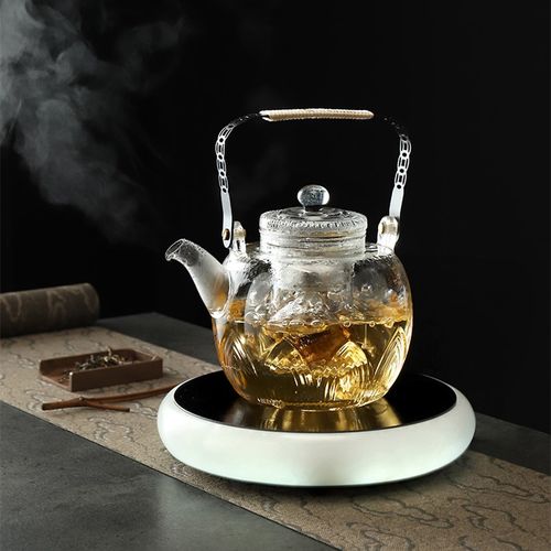 【天然玉石机身】电陶炉茶炉小型迷你超薄静音玻璃煮茶器全自动