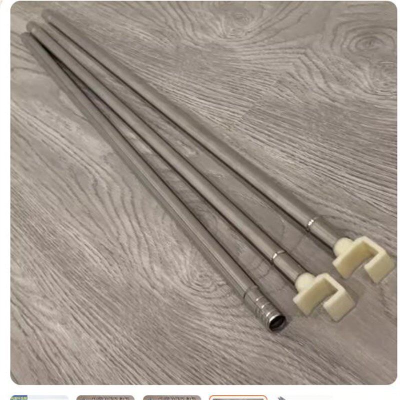 u型轨道蚊帐支架专用风扇杆铝合金挂小风扇挂杆方形卡扣横杆导轨