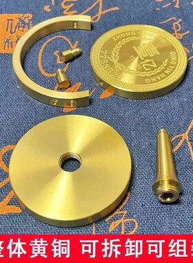 赚他高级感小众客厅办公桌车载汽车一个亿元纯黄铜解压发疯小摆件