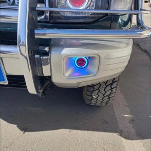 透镜爆闪雾灯 恶魔眼日行灯 汽车汽车改装 猎豹黑金刚天使眼雾灯