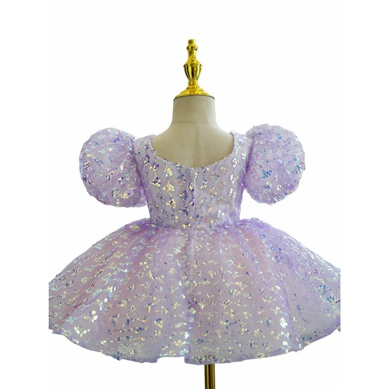 女童高端公主裙儿童主持人走秀演出服花童婚礼钢琴演奏礼服