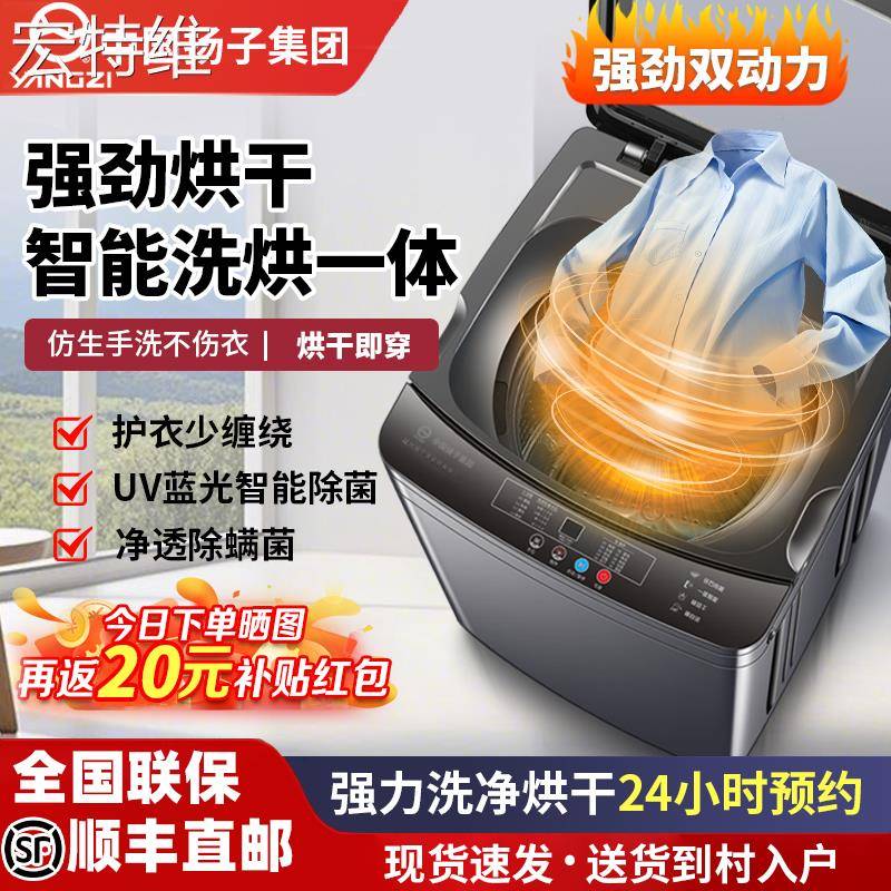 宏特维中国扬子集团全自动洗衣机家用大容量双动力洗毛毯波轮自动25公斤 摆件饰品