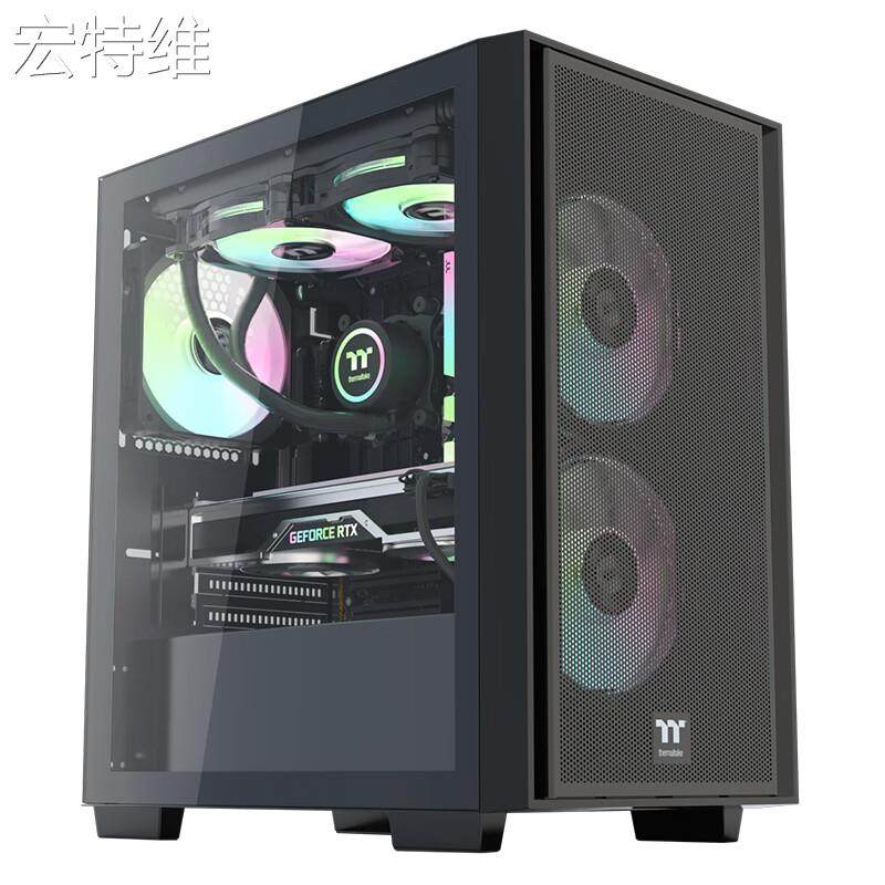 宏特维Thermaltake（Tt）启航者F4 Mini小机箱水冷电脑主机摆件饰品