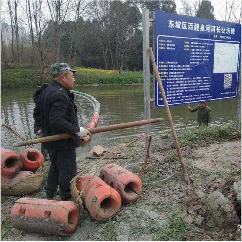 水下隧道施工抽沙管道疏浚浮筒 河底泥沙清淤管道浮筒
