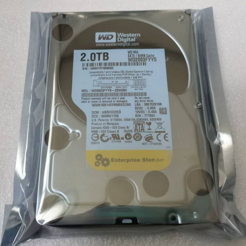 全新原装3.5寸WD西部数据黑盘2T台式机电脑游戏硬盘7200转企业级