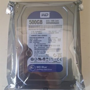 全新WD/西部数据 WD5000AAKX 500G台式机电脑机械硬盘监控7200转