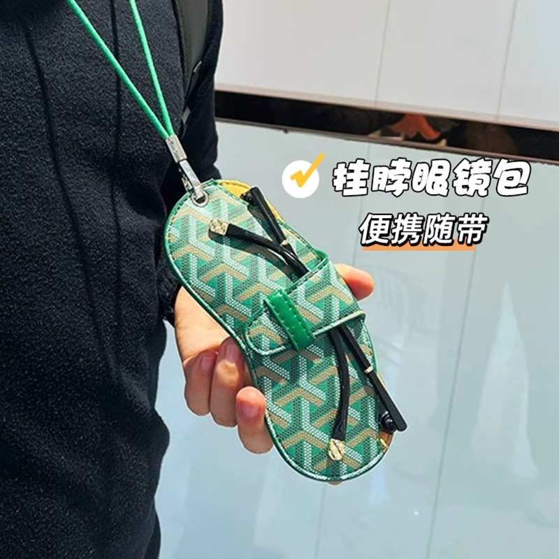挂脖眼镜包抗压便携男女式近视眼镜太阳墨镜收纳袋挂绳防丢保护套