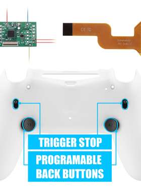eXtremeRate易极改 PS4 Dawn系列2.0行程控制背键套装适用DS4手柄柄DIY精英手柄改装背键FPS适用CUH-ZCT2型号