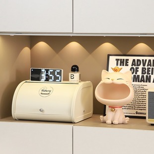 奶油风软装入户玄关摆件钥匙口罩收纳盒鞋柜客厅电视柜家居装饰品