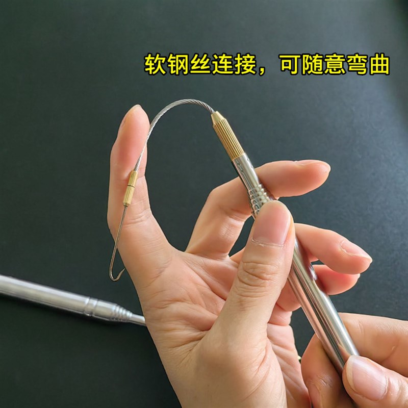 新款高岸伸缩黄鳝钩懒人钓鳝鱼一体带倒刺手钓全套装引钩