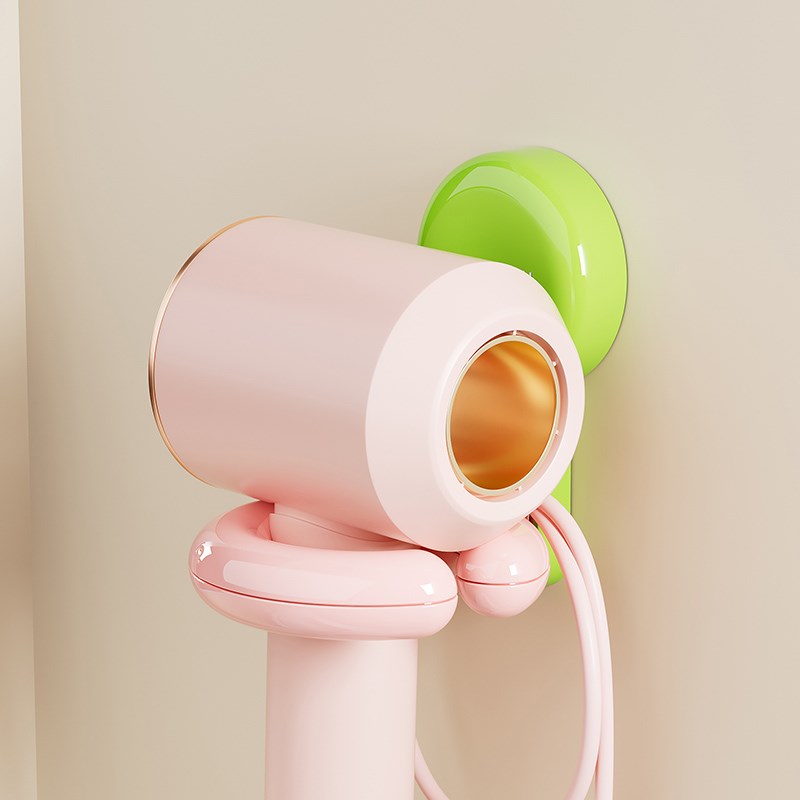 多巴胺吸盘吹风机支架壁挂免打孔可转向带绕线器浴室收纳置物挂架