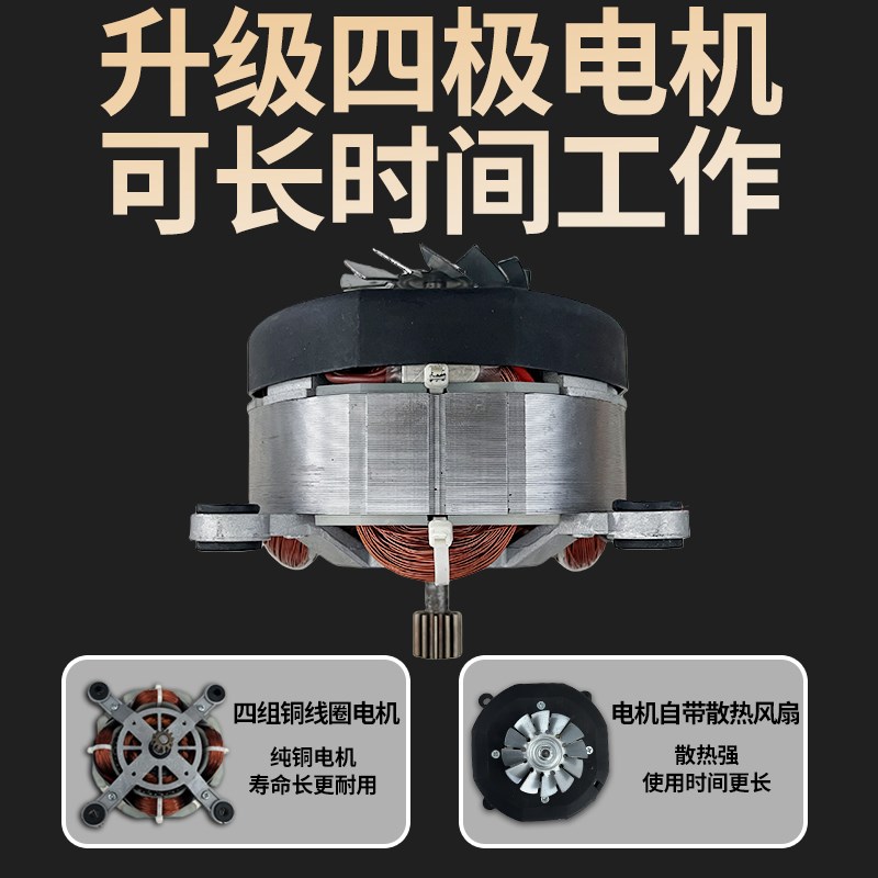 力果2024新款绞肉机商用大功率大容量肉丸打浆扁肉绞肉和面一体机