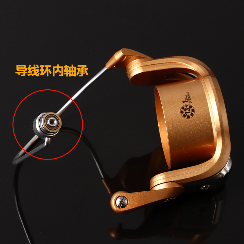 佳宁无间隙全金属头线杯抛竿轮渔轮纺车轮海竿轮鱼线轮渔轮