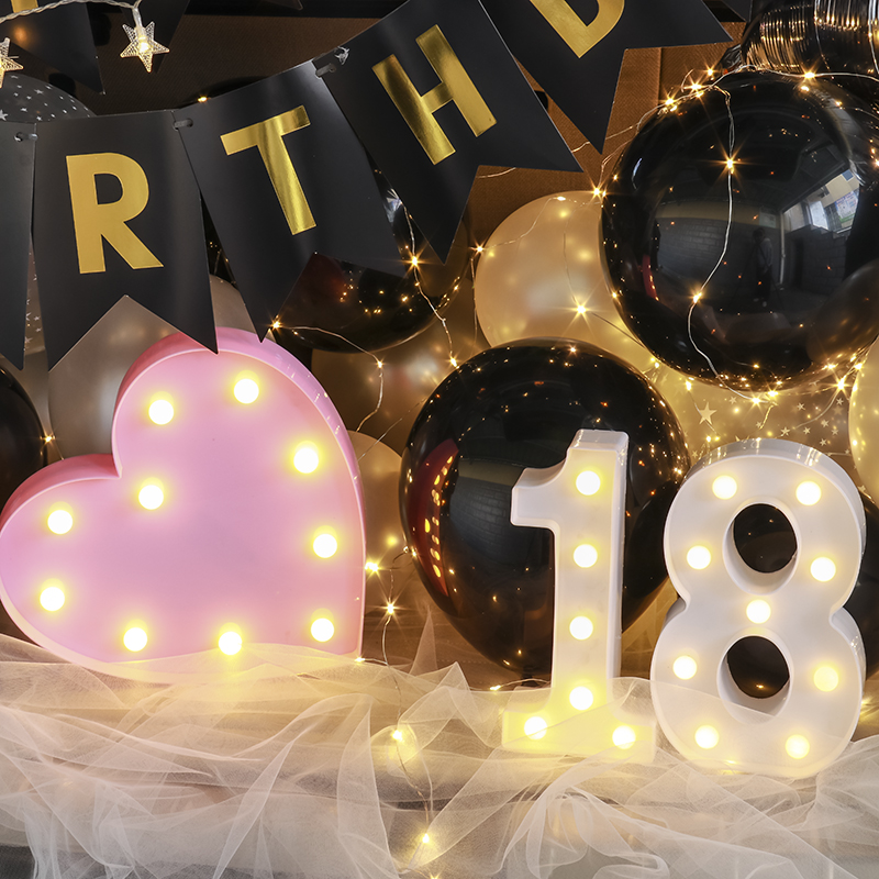 汽车后备箱生日惊喜布置成人礼生日装饰户外老公车尾箱浪漫惊喜