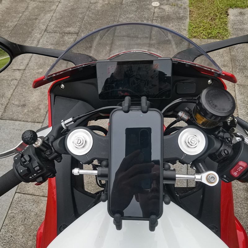 凯越450RR摩托车减震手机支架无线充电可旋转中置导航架防震