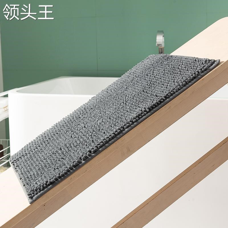 雪尼尔短毛地垫浴室门口防滑pvc门垫