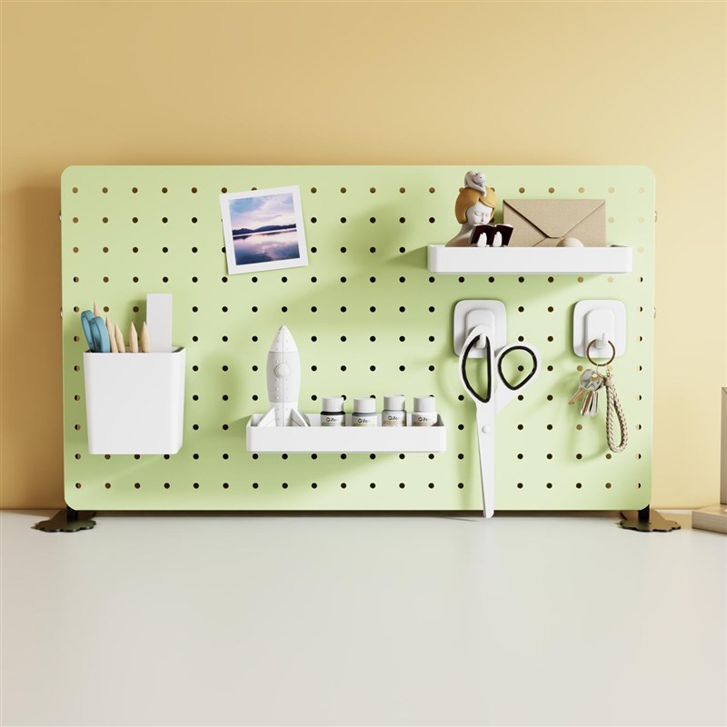 桌面置物架洞洞板收纳整理学习书桌隔板挡板桌上办公桌免打孔立式