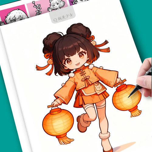 漫画入门手绘描摹本卡通动漫人物