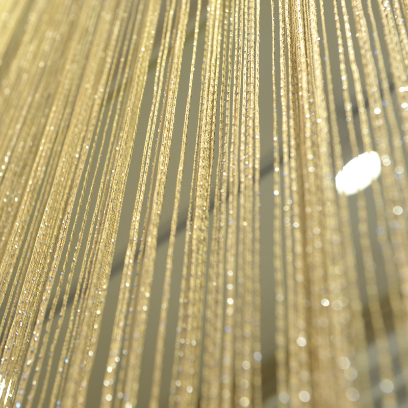 银丝线帘加密韩式家用婚庆客厅装饰门帘挂帘隔断纱帘流苏屏风帘子