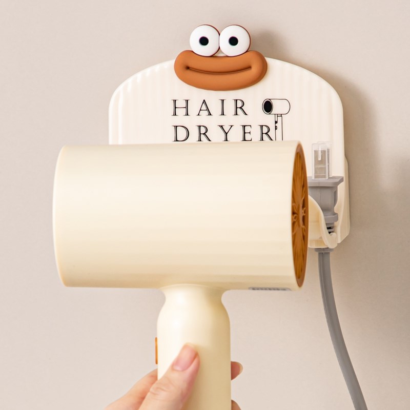 吹风机置物架免打孔卫生间壁挂式电吹风支架浴室风筒收纳放置挂架