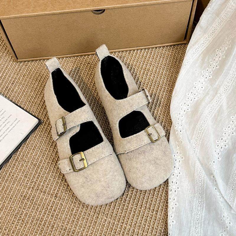 2025针织双扣玛丽珍鞋女软萌舒适奶奶鞋日系森女风百搭平底单鞋女,女鞋,玛丽珍鞋,淘宝优惠券,粉丝福利购,淘宝优惠卷