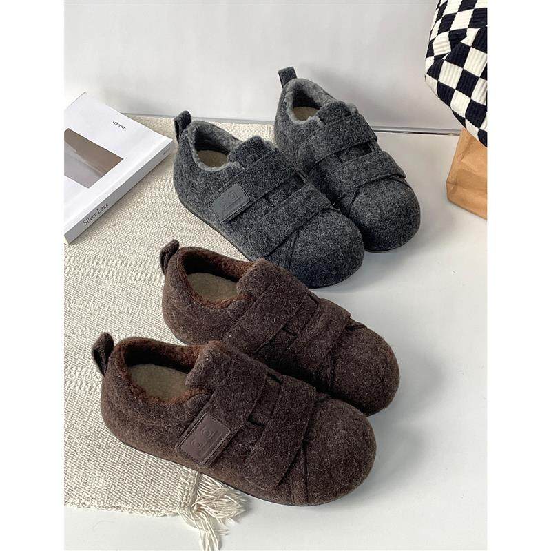 内增高加绒毛毛鞋女2025冬季新款魔术贴休闲鞋保暖加厚棉鞋懒人鞋,女鞋,棉鞋,淘宝优惠券,粉丝福利购,淘宝优惠卷