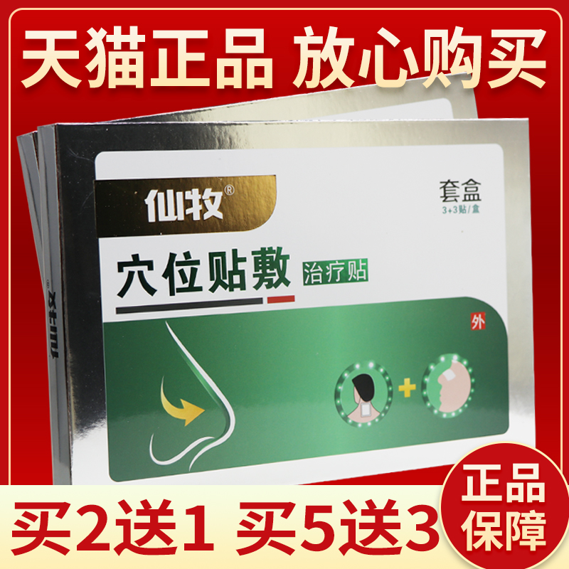 【买2送1 买3送2】正品皇圣堂仙牧穴位贴敷治疗贴鼻贴穴位贴3+3贴