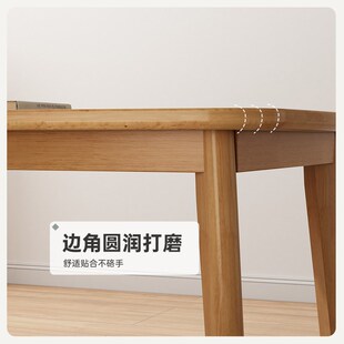 全实木餐桌小户型家用北欧轻奢原木餐桌椅组合饭桌简约长方形桌子