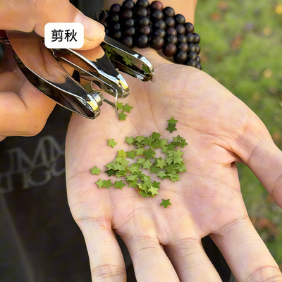【剪秋】树叶枫叶手工diy制作打孔器五角星压花机中学生拍照道具