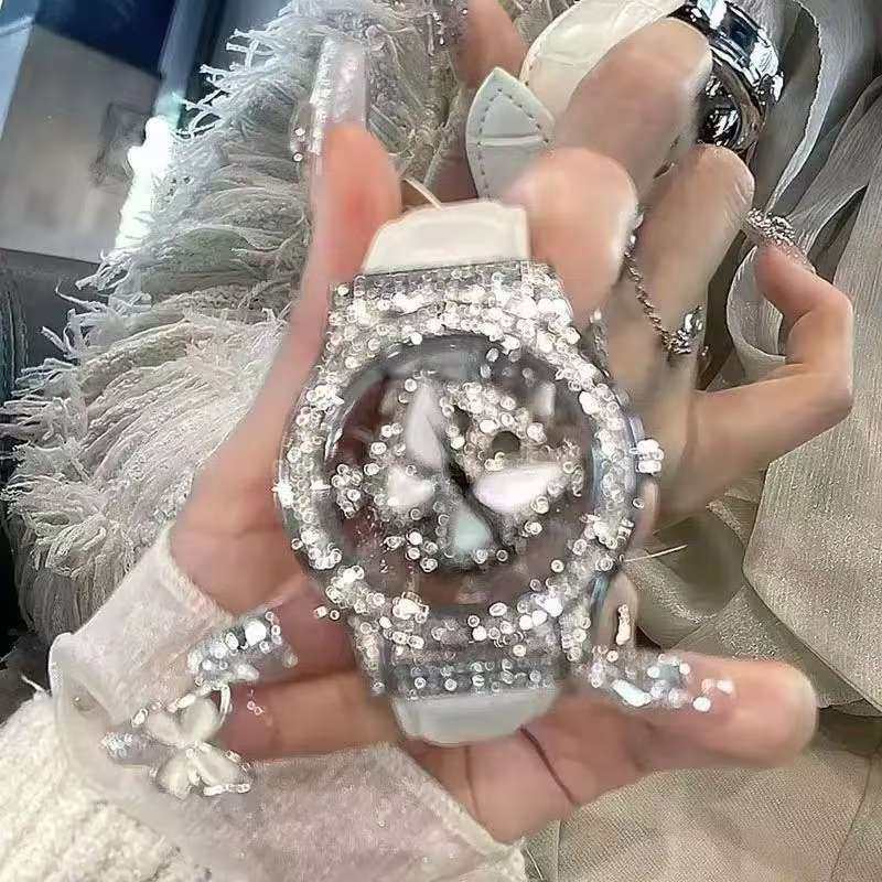 全自动机械表女士蝴蝶转运手表女款正品小众轻奢防水女表