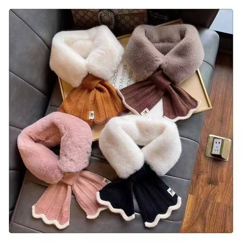 交叉美人鱼冬季秋冬季韩版保暖可爱毛绒獭兔围脖加厚围巾护颈,服饰配件/皮带/帽子/围巾,围巾/丝巾/披肩,淘宝优惠券,粉丝福利购,淘宝优惠卷