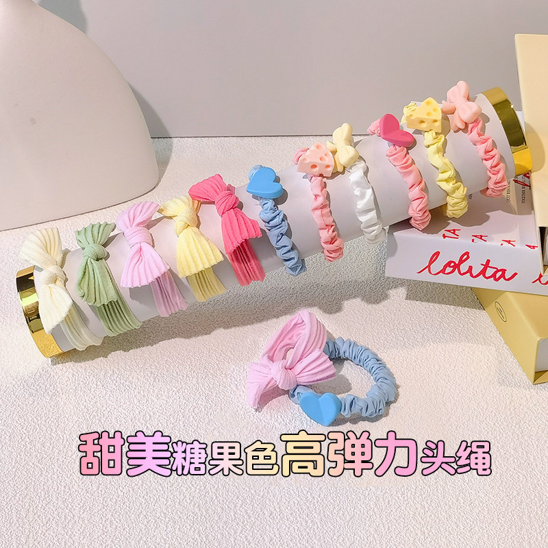 2025新款儿童高弹力扎头发发绳女童丸子头发圈小皮筋女孩上学头花,童装/婴儿装/亲子装,发饰,淘宝优惠券,粉丝福利购,淘宝优惠卷
