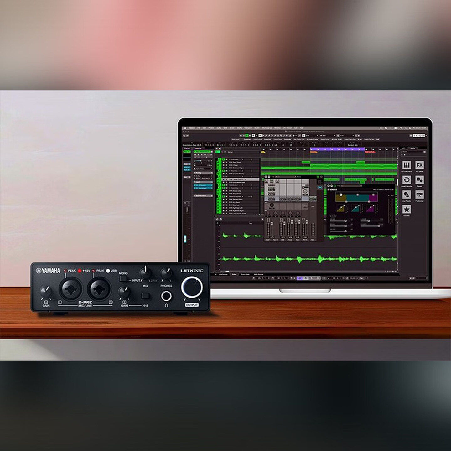 YAMAHA雅马哈UR22C录音URX22C吉他编曲混配音乐器直播有声书声卡