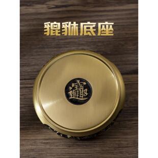 小铜底座饰品香炉铜缸文昌塔葫芦底座新中式古玩通用工艺品