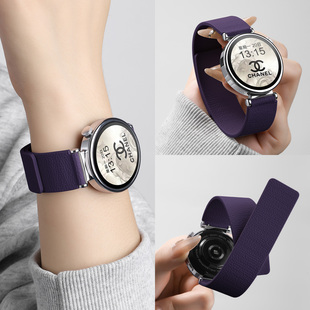 适用华为gt5手表表带高级荔枝纹gt5pro磁吸硅胶watch5防汗透气腕带荣耀5ultra运动智能watch5男女款时尚gt3夏